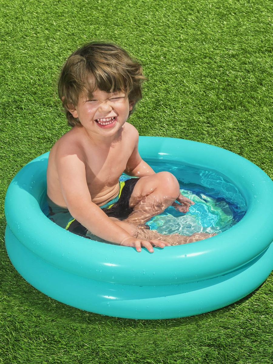 Assorted Double Ring Inflatable Kiddie Pool - 61x15 cm