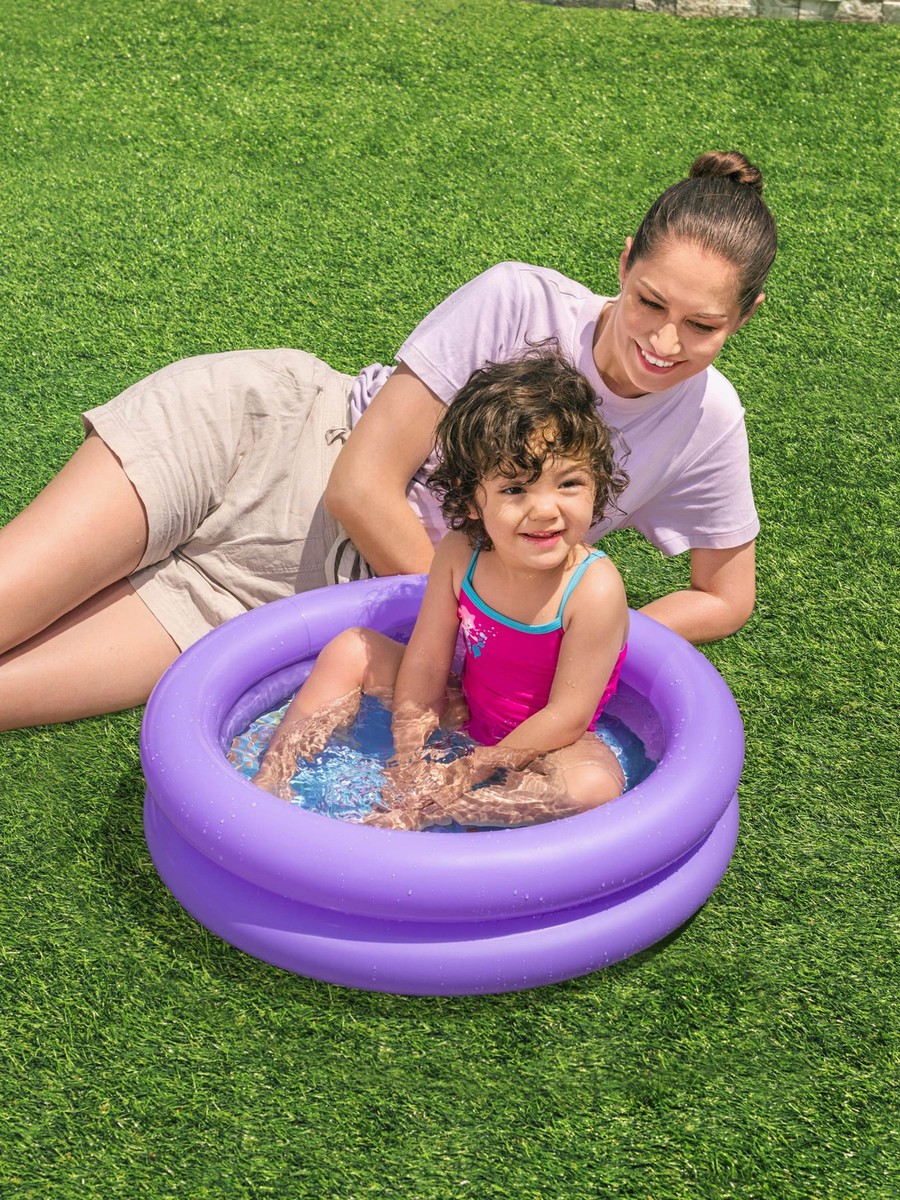 Assorted Double Ring Inflatable Kiddie Pool - 61x15 cm