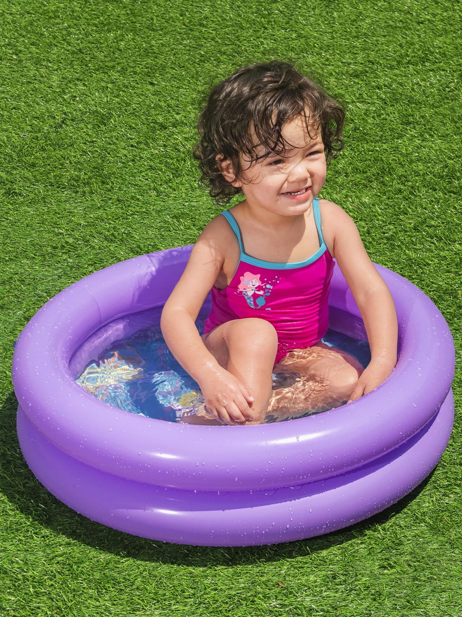 Assorted Double Ring Inflatable Kiddie Pool - 61x15 cm
