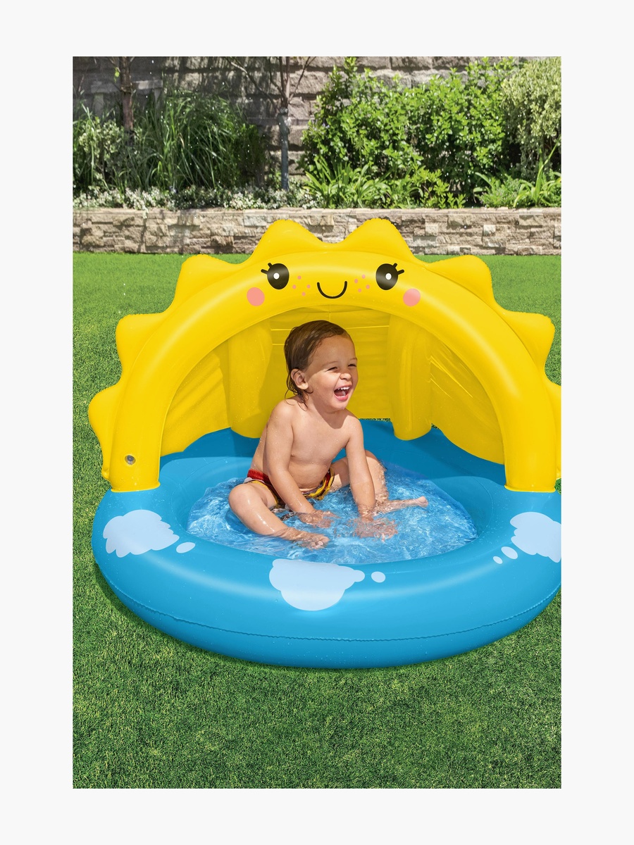 Sunny Days Shaded Inflatable Kiddie Pool - 101x97x71 cm