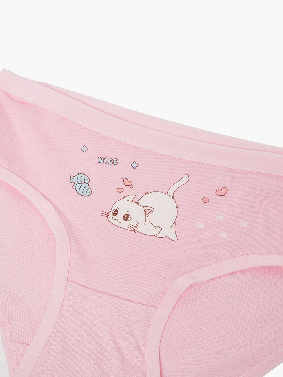 Pack of 4 - Printed Cotton Briefs