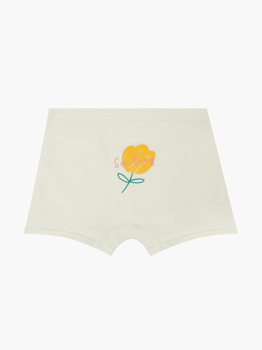 Pack of 4 - Girls Printed Cotton Boxers