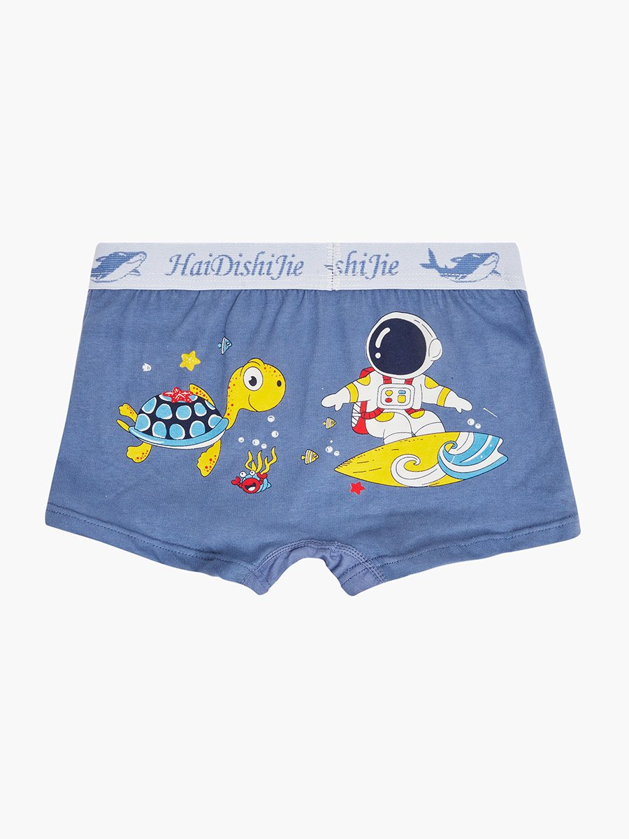 Pack of 4 - Boys Printed Cotton Boxers