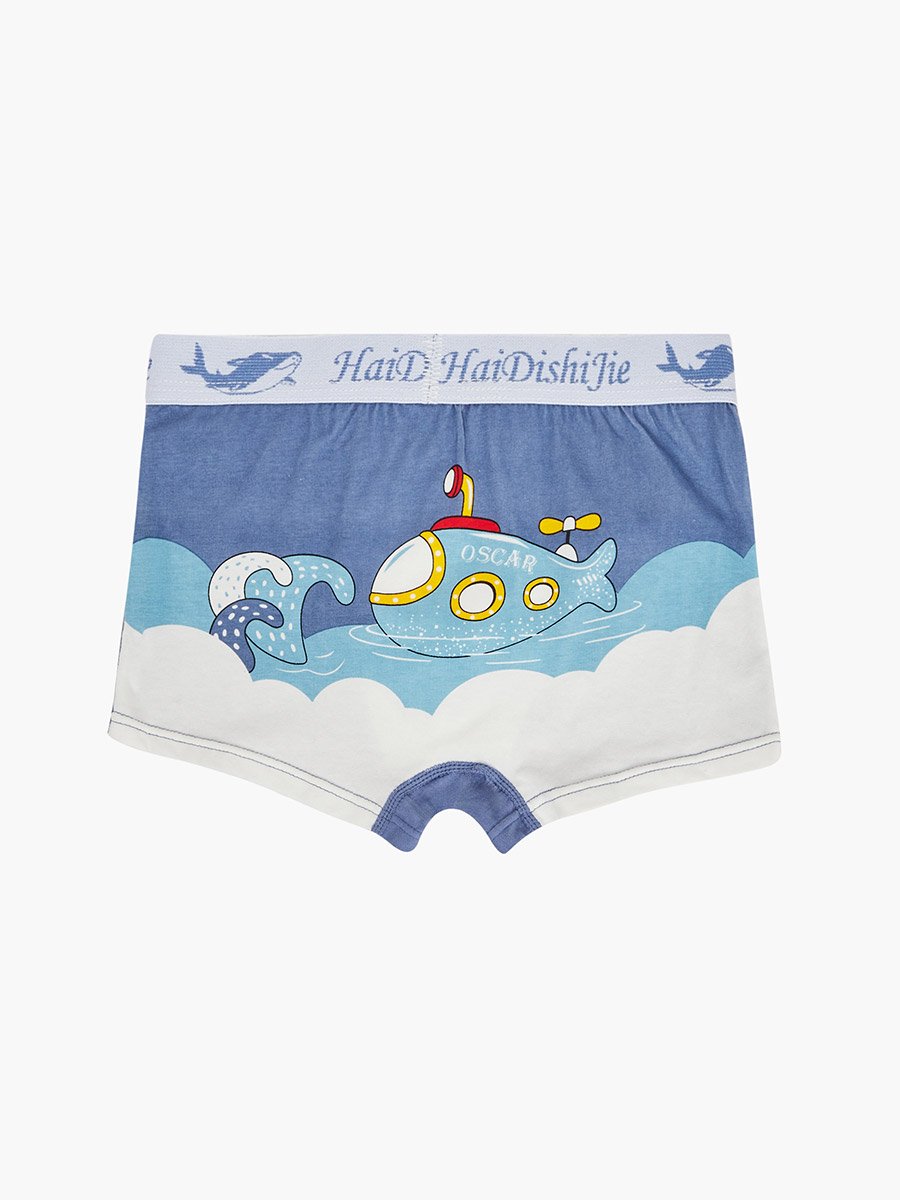 Pack of 4 - Boys Printed Cotton Boxers