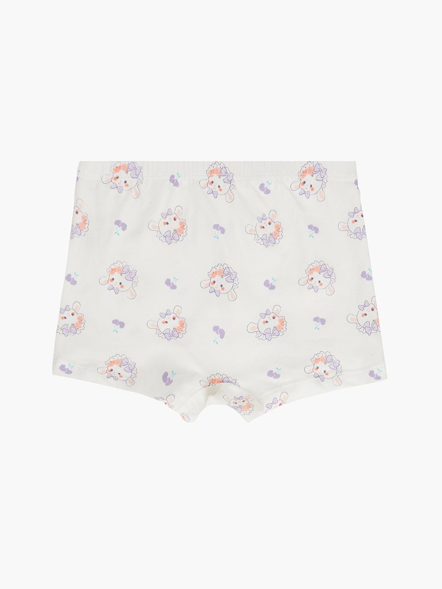 Pack of 4 - Girls Printed Cotton Briefs