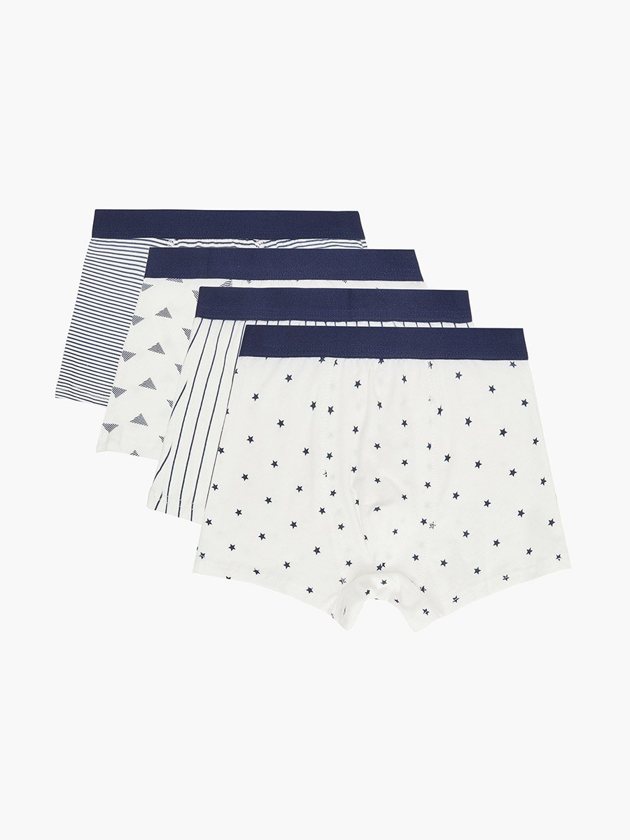 Pack of 4 - Boys Printed Cotton Boxers