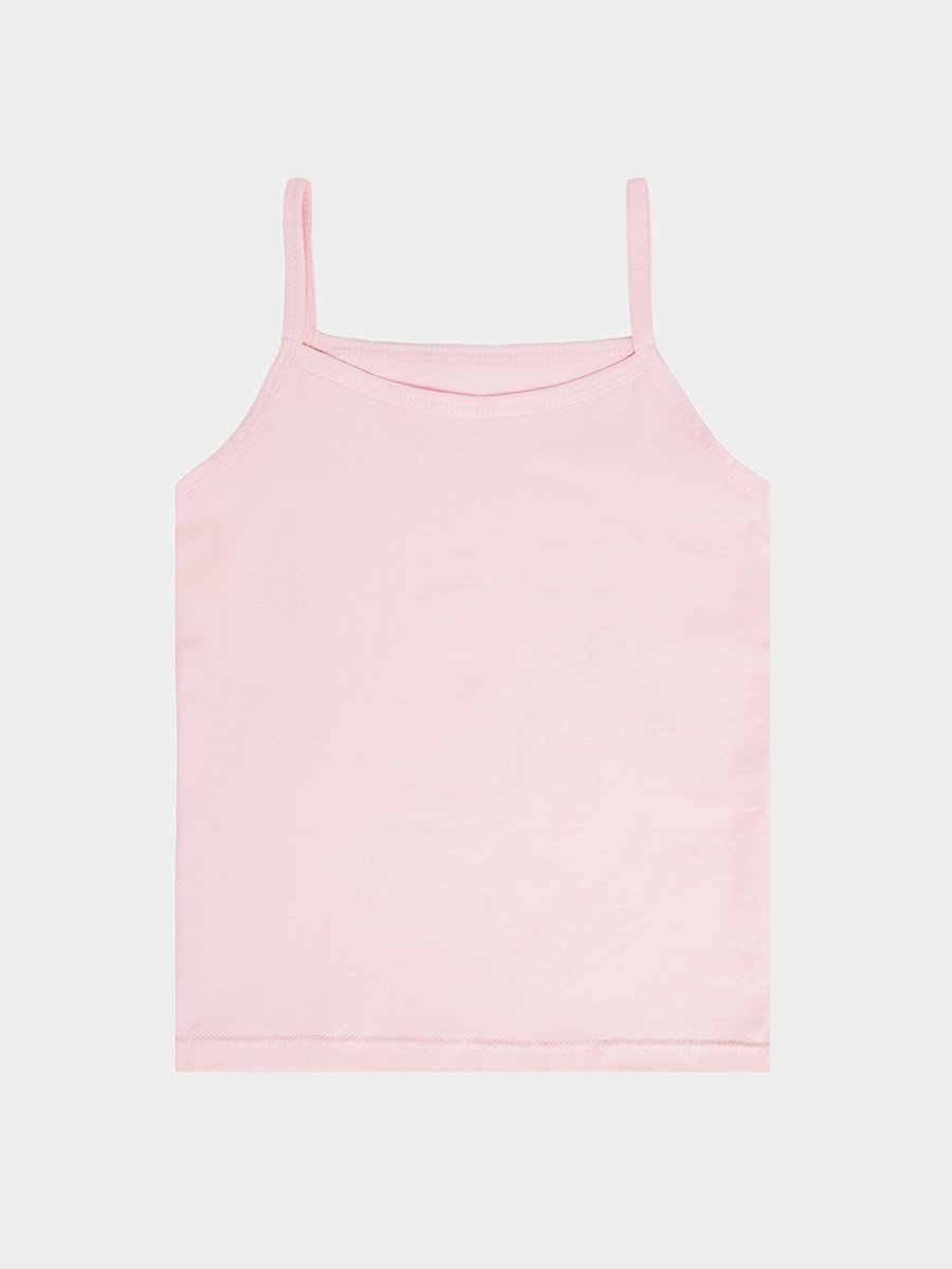 Girls Cotton Solid Vest