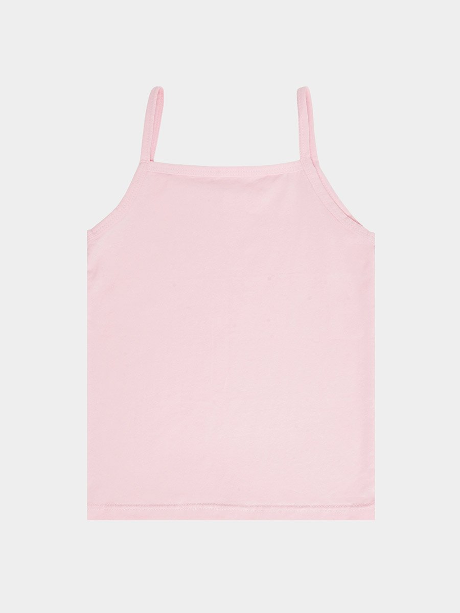 Girls Cotton Solid Vest