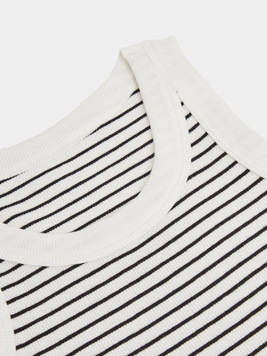 Girls Striped Cotton Vest