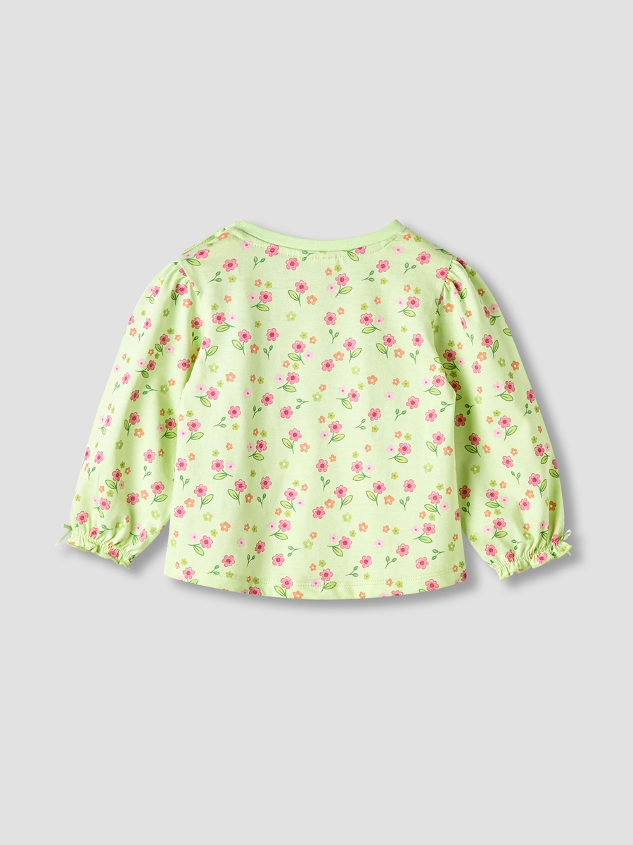 Cotton Round Neck T-Shirt with Snap Button Closure