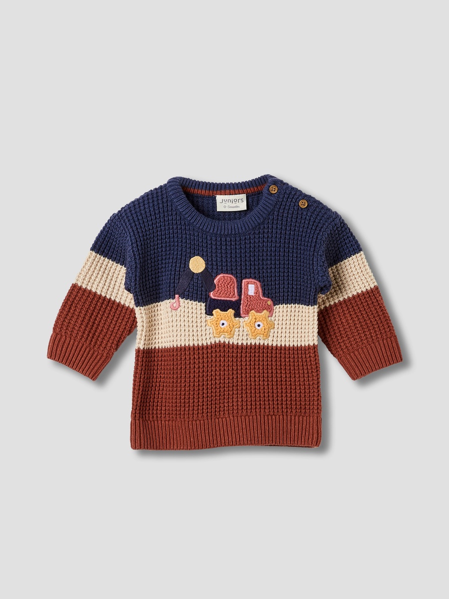 Embroidered Sweater with Long Sleeves