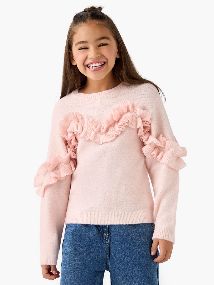 Sweater with Ruffle Detail