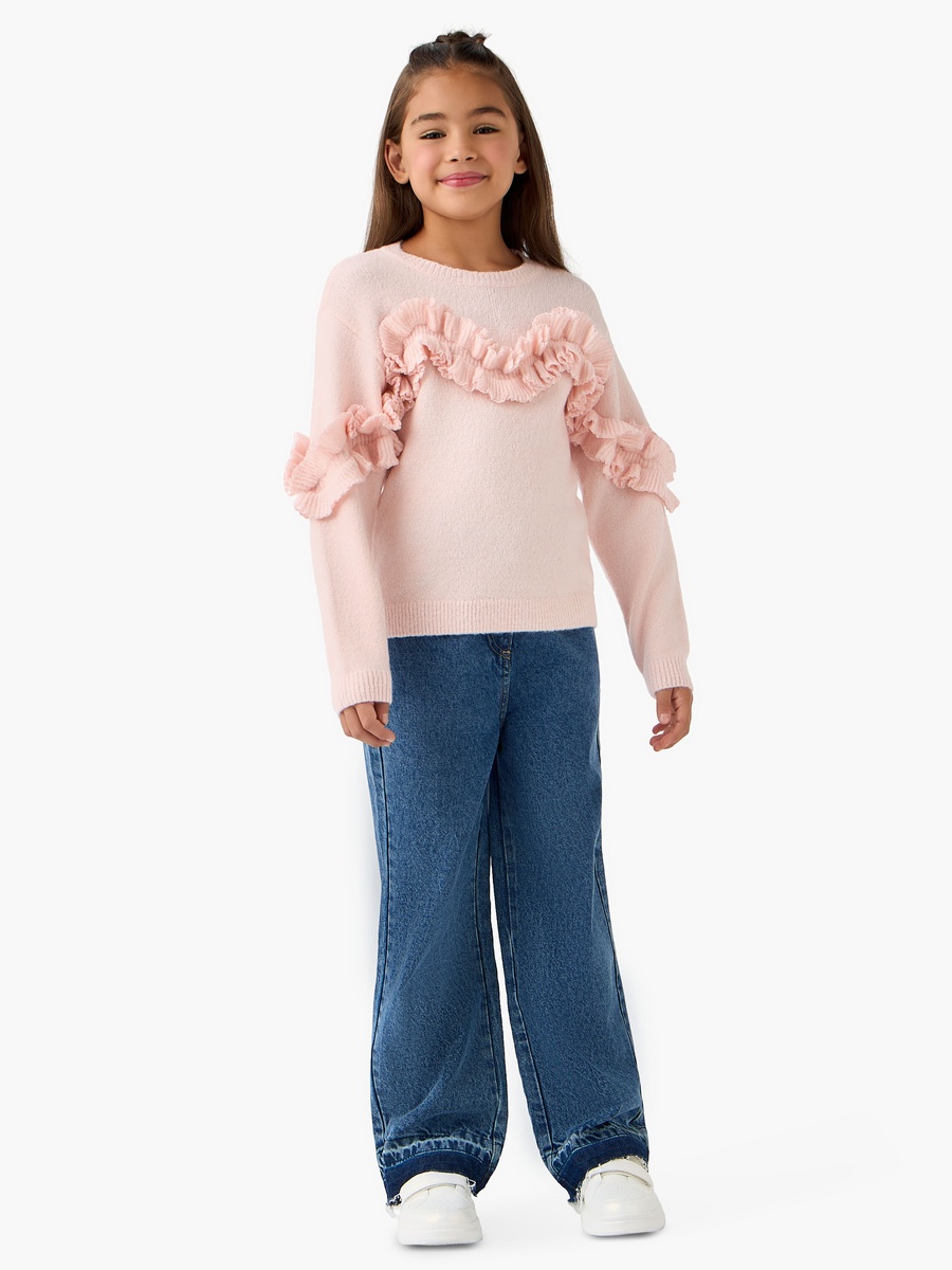 Sweater with Ruffle Detail