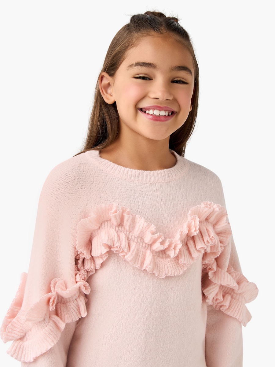 Sweater with Ruffle Detail