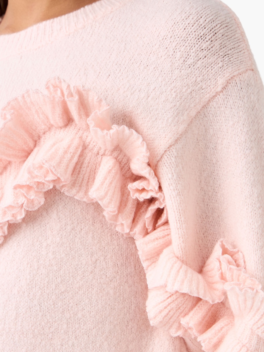 Sweater with Ruffle Detail