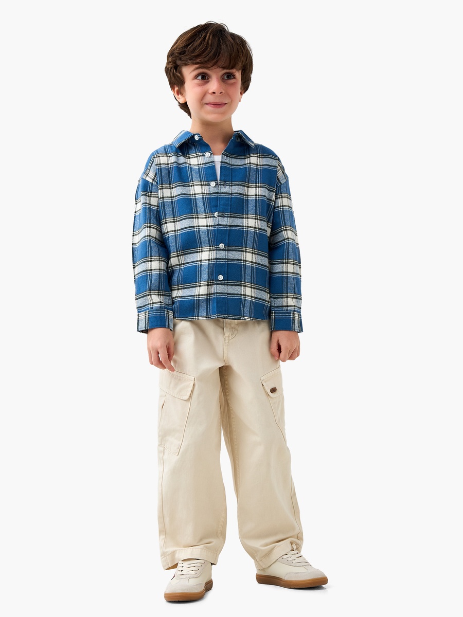 Long Sleeves Shirt with Checks