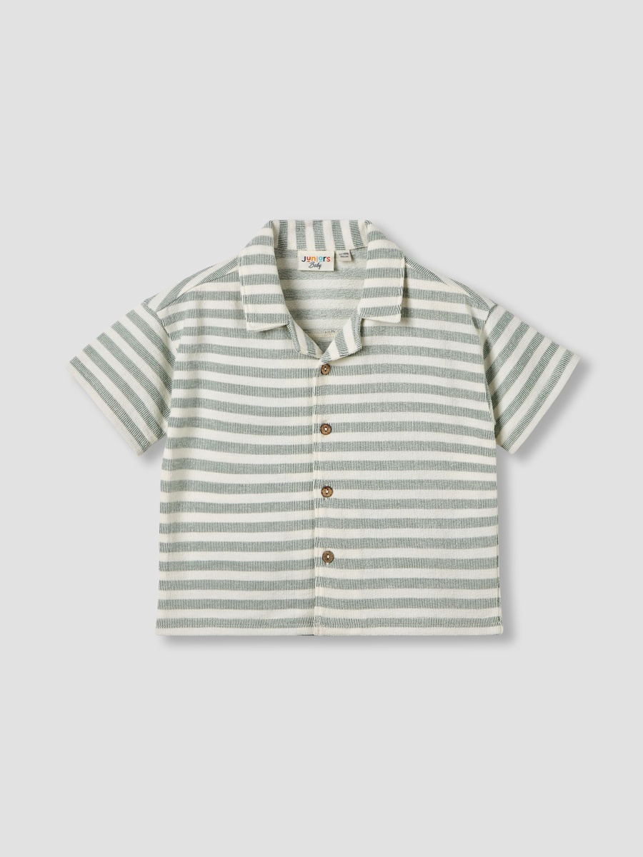 Short Sleeves Shirt with Stripes