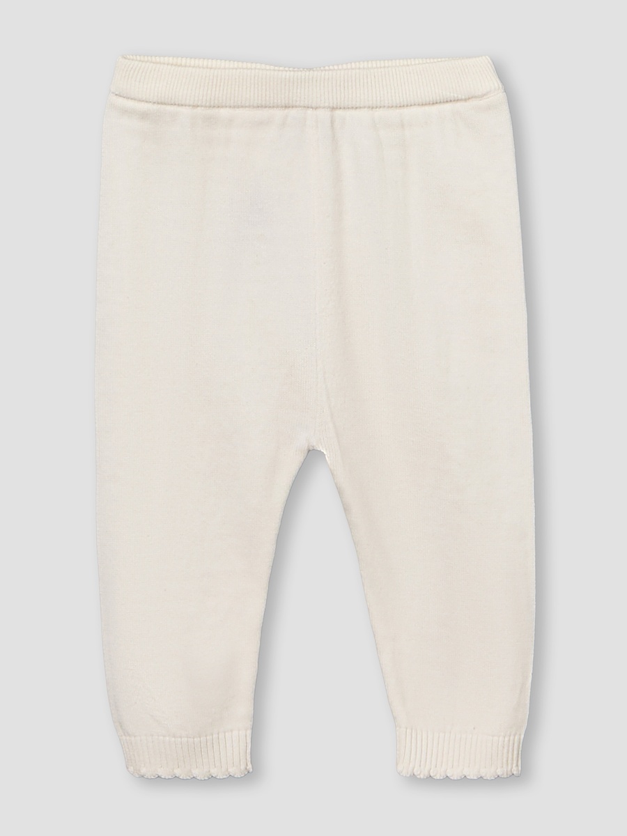 Cotton Crew Neck Long Sleeves Pyjama Set with Floral Embroidery