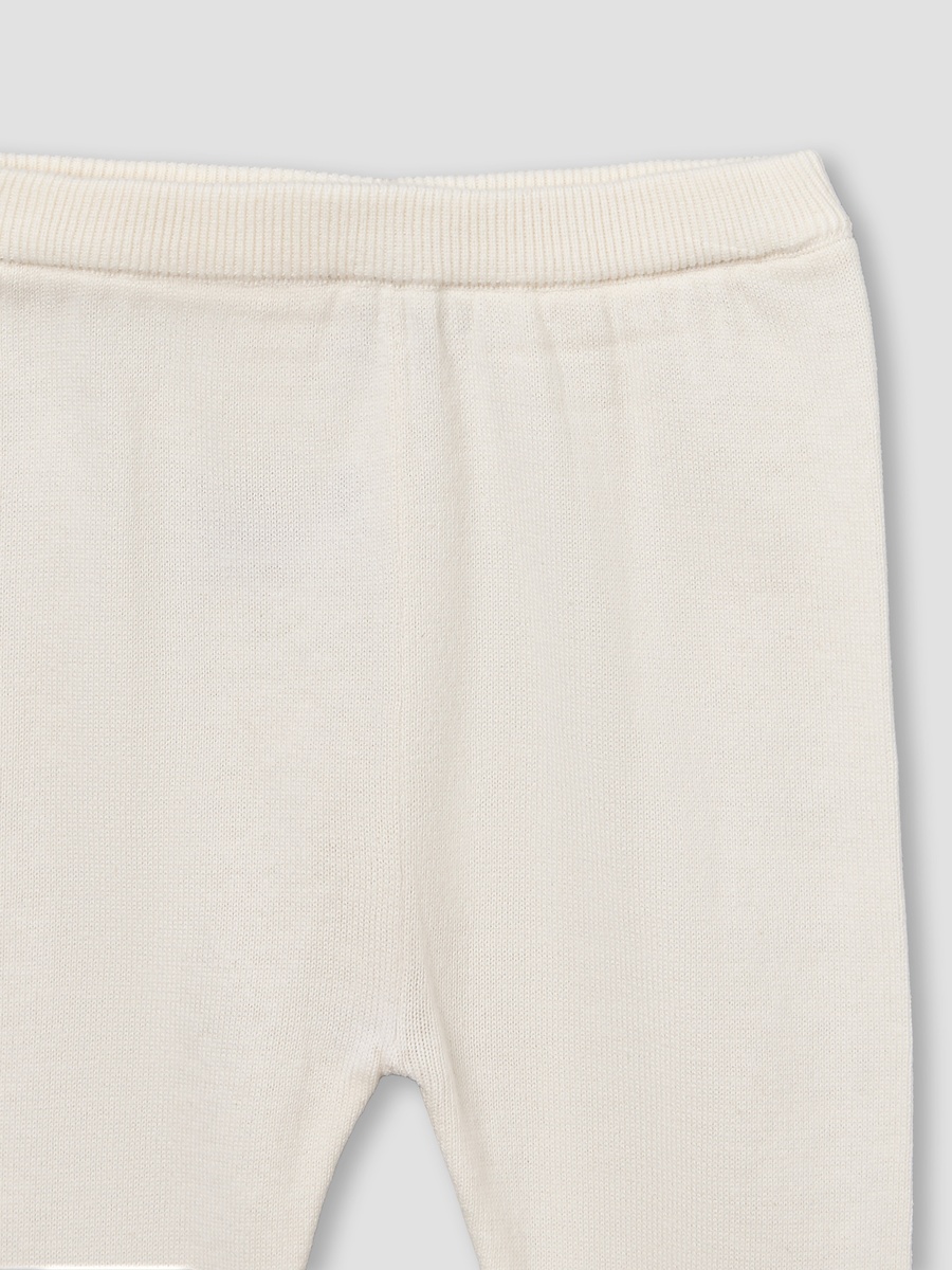 Cotton Crew Neck Long Sleeves Pyjama Set with Floral Embroidery