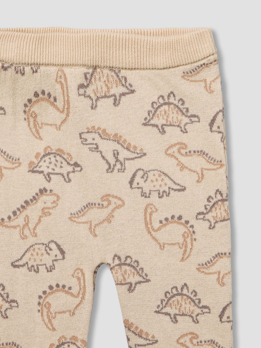 Cotton Long Sleeves Pyjama Set with Dinosaur Print