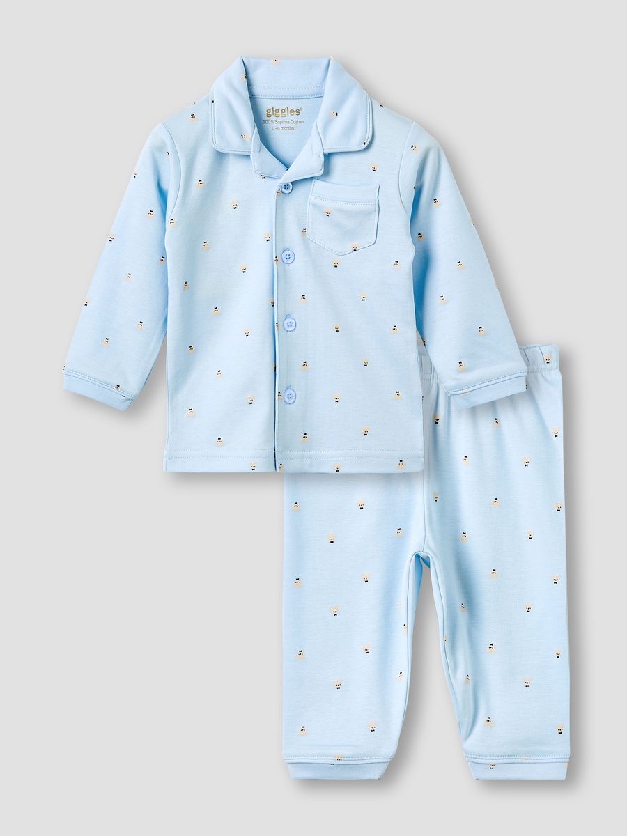 Cotton Pyjama Set with Pocket