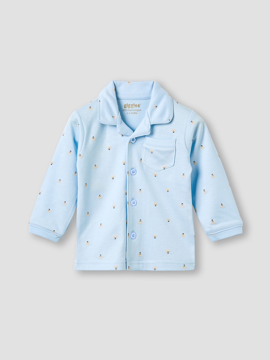 Cotton Pyjama Set with Pocket
