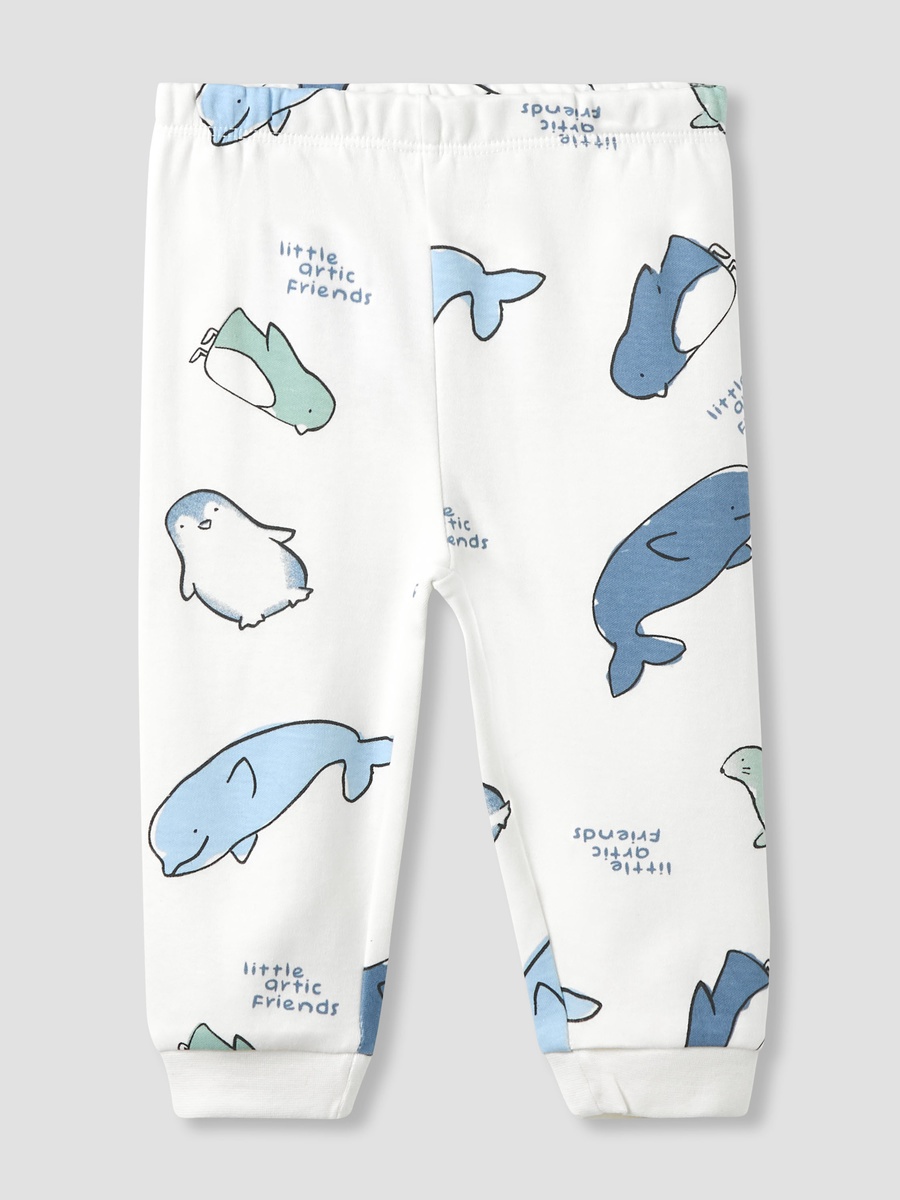 Pack of 3 - Cotton Crew Neck Long Sleeves Pyjama Set with Print