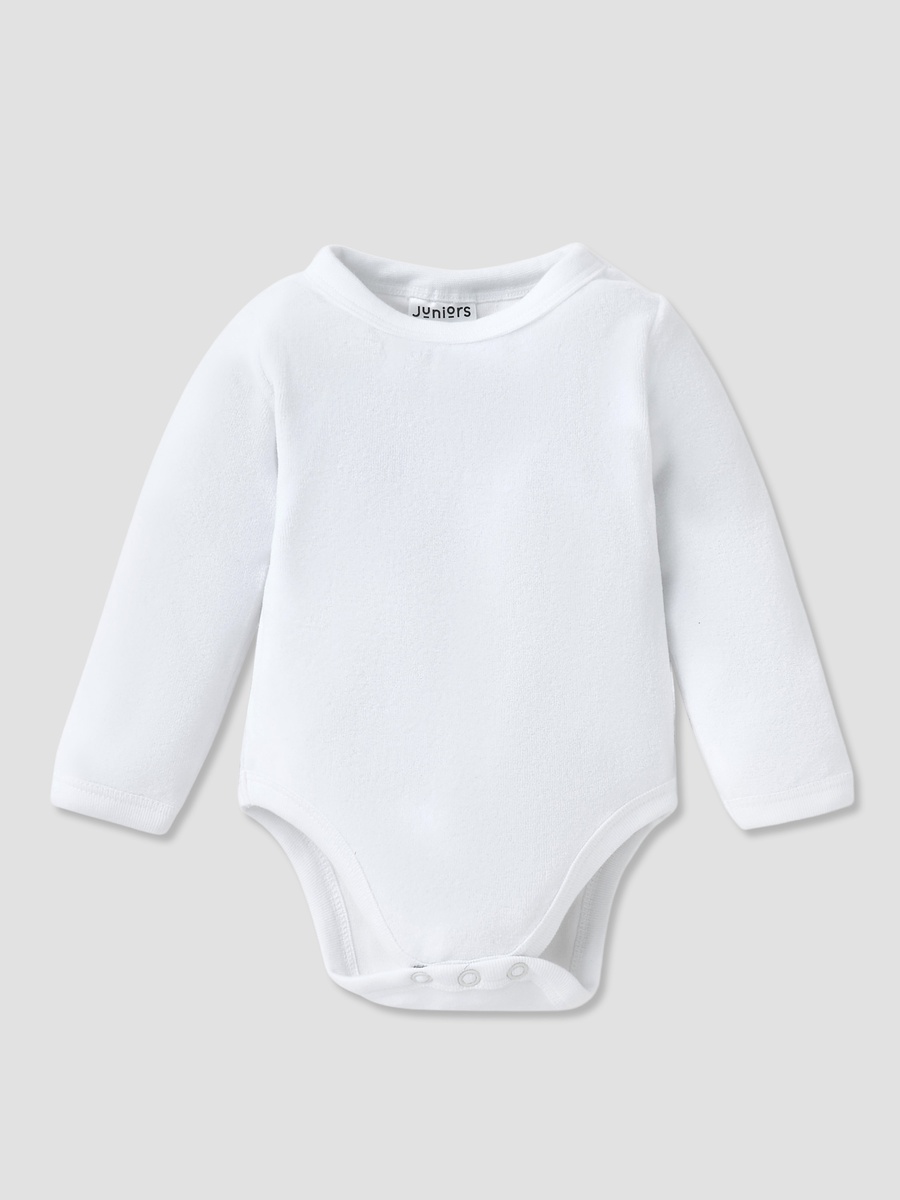 Set of 3 - Solid Velour Bodysuit