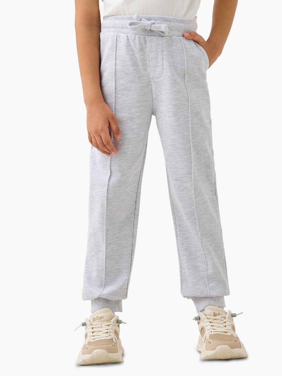 Panelled Joggers with Drawstring Closure