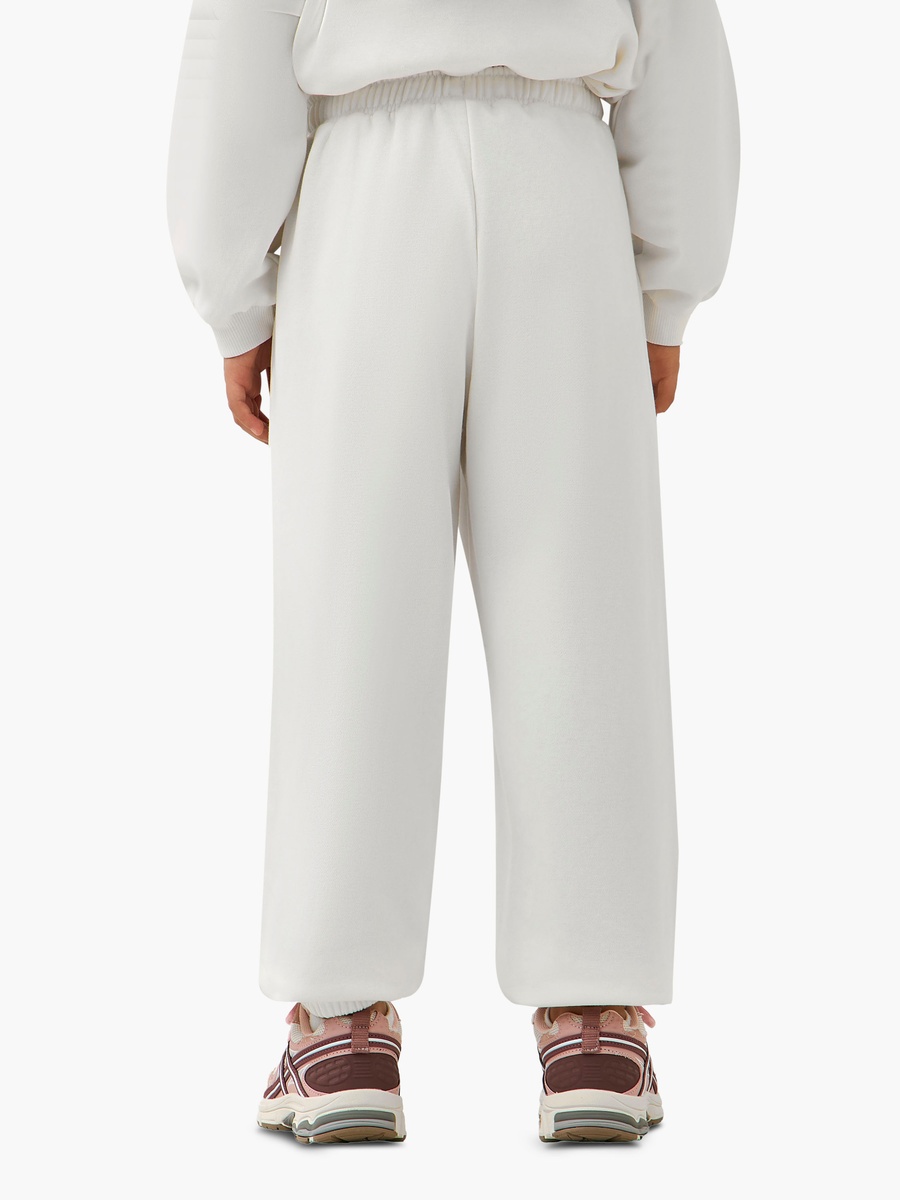 Elasticated Drawstring Waist Joggers with Heart Print