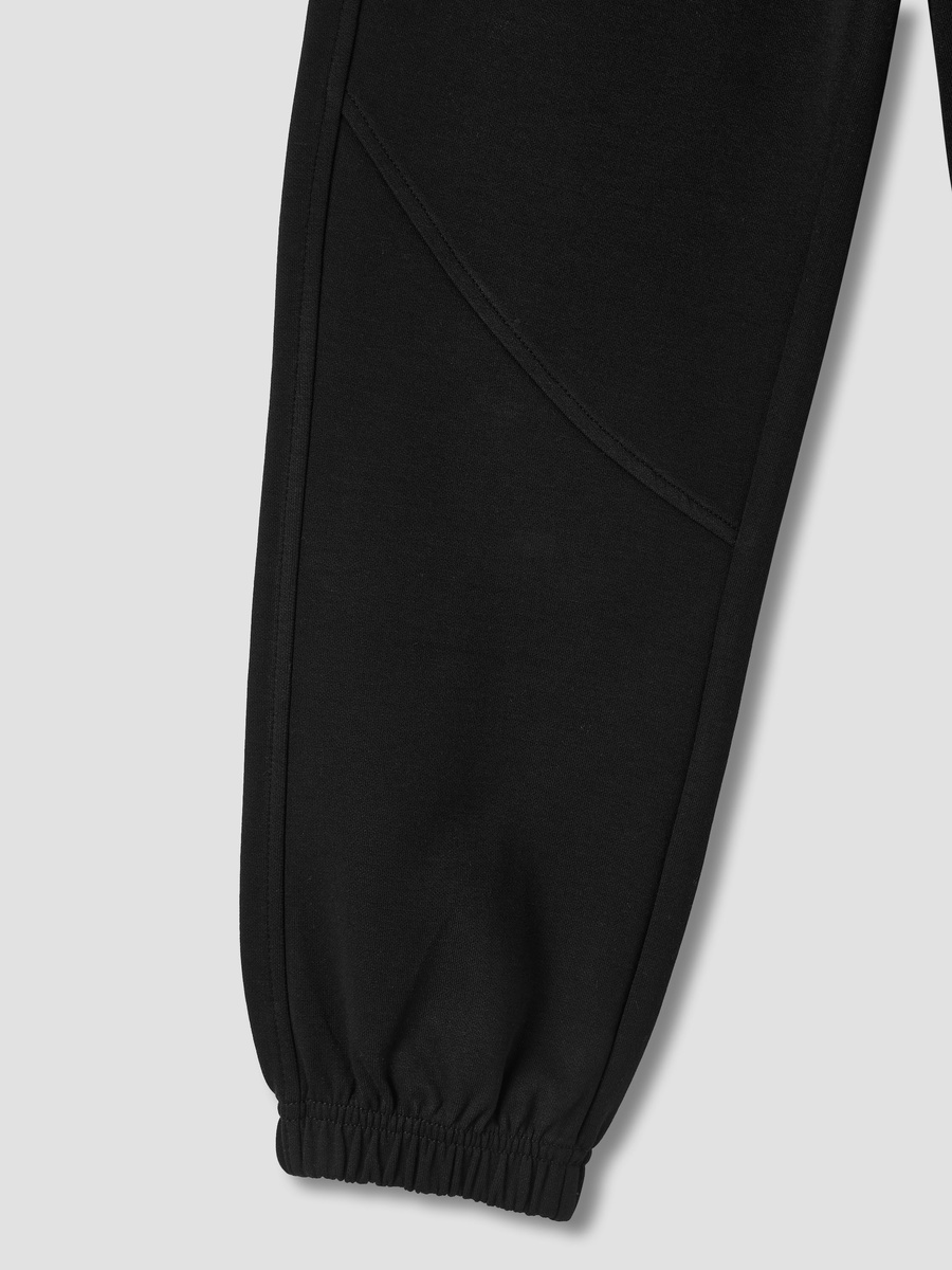 Solid Joggers with Drawstring Closure and Pockets