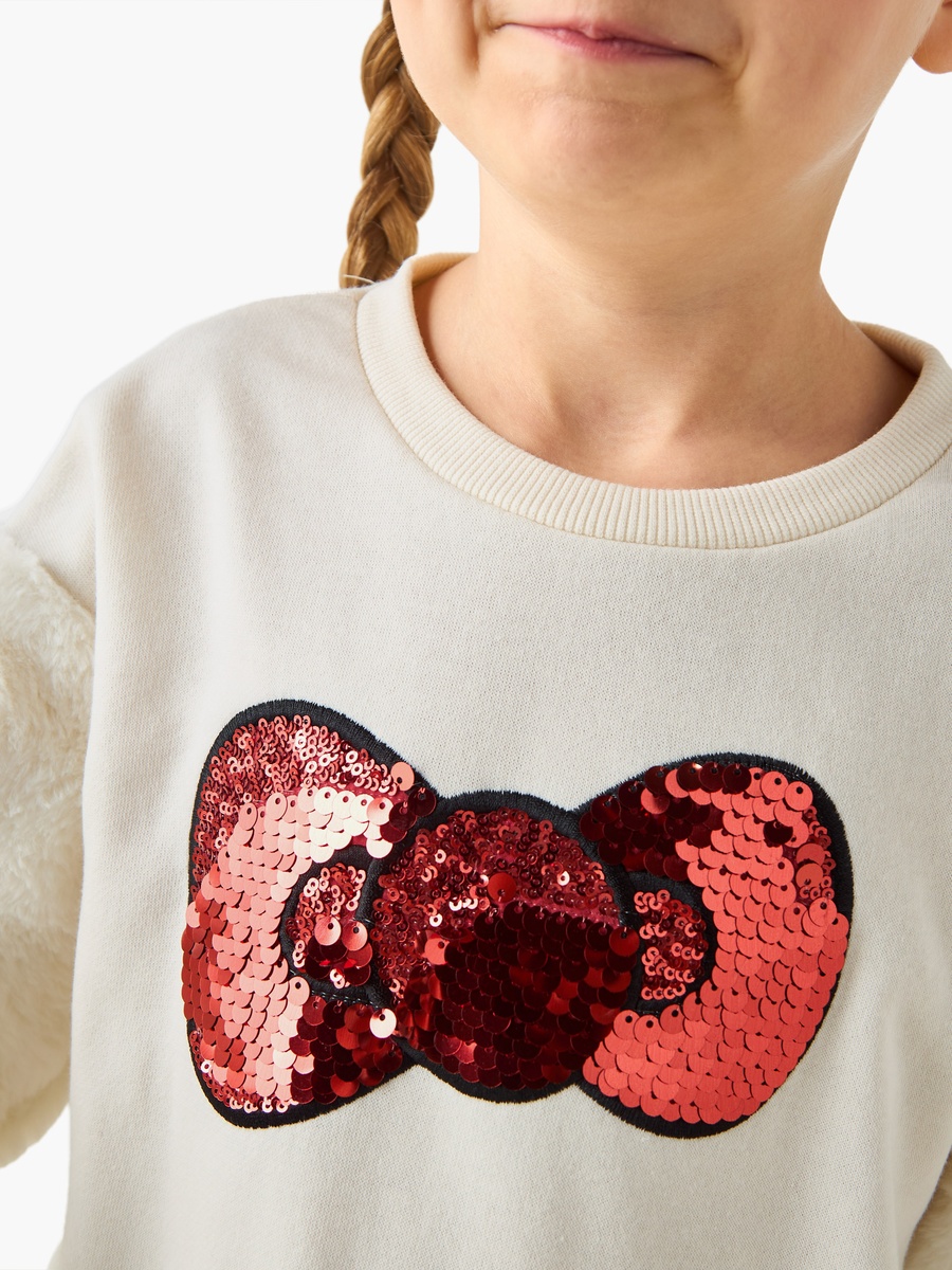 Sequin Embellished Pullover with Long Sleeves