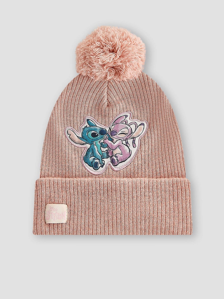 Winter Beanie with Stitch and Angel Applique