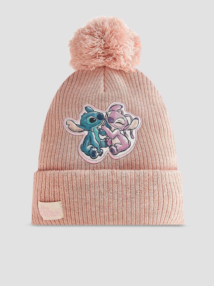 Winter Beanie with Stitch and Angel Applique