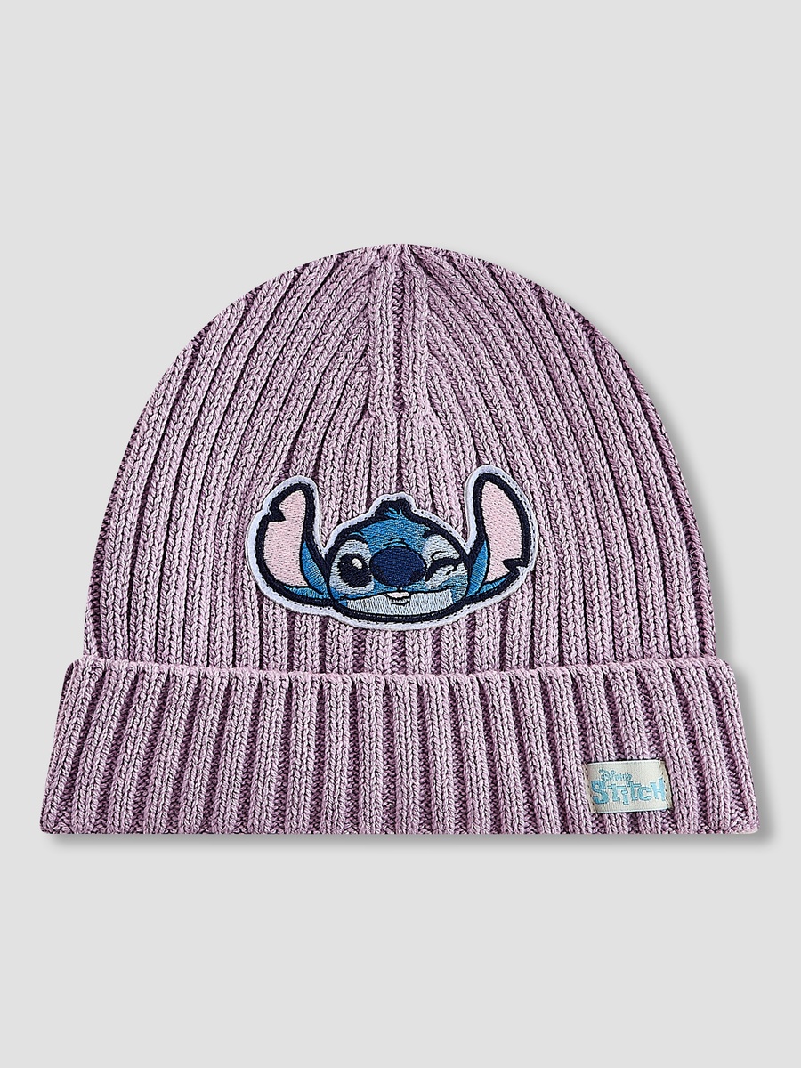 Winter Beanie with Stitch Applique