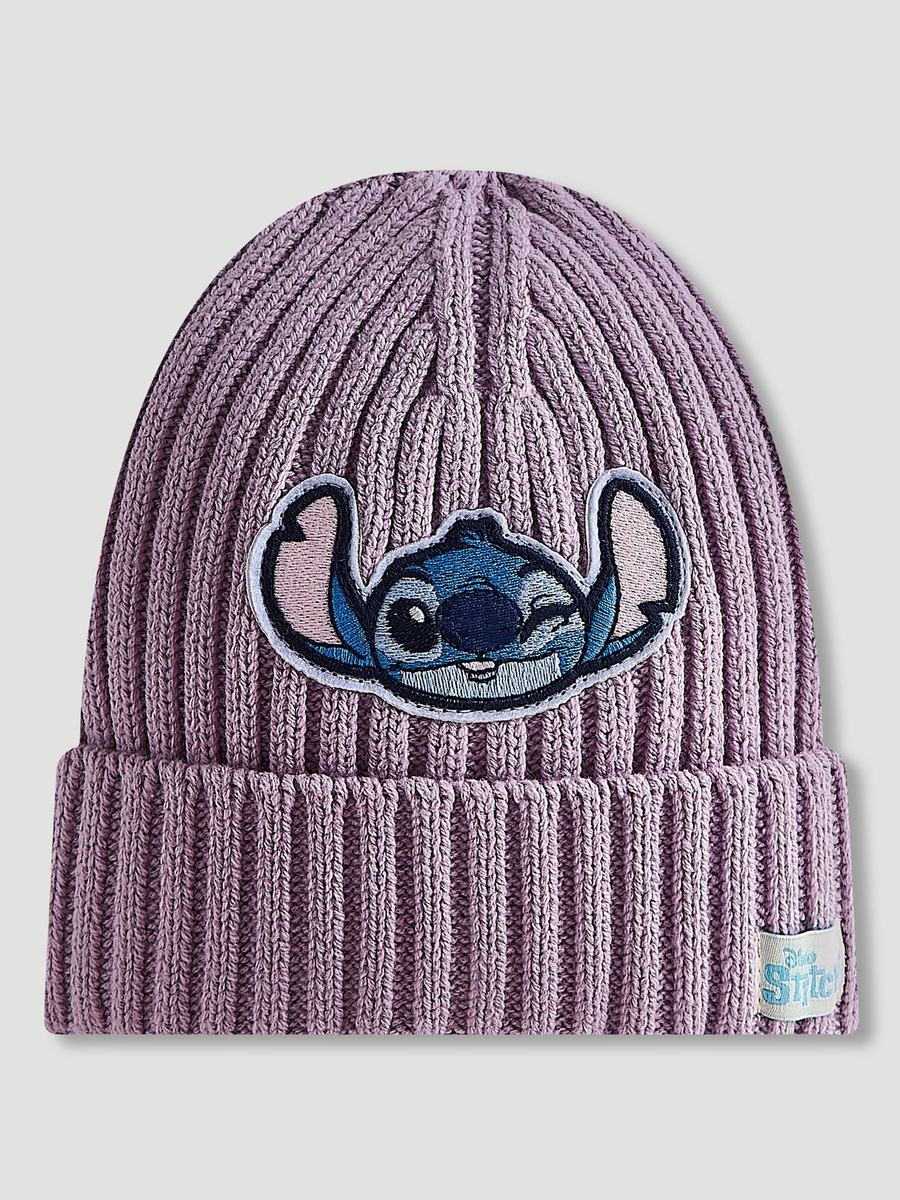 Winter Beanie with Stitch Applique