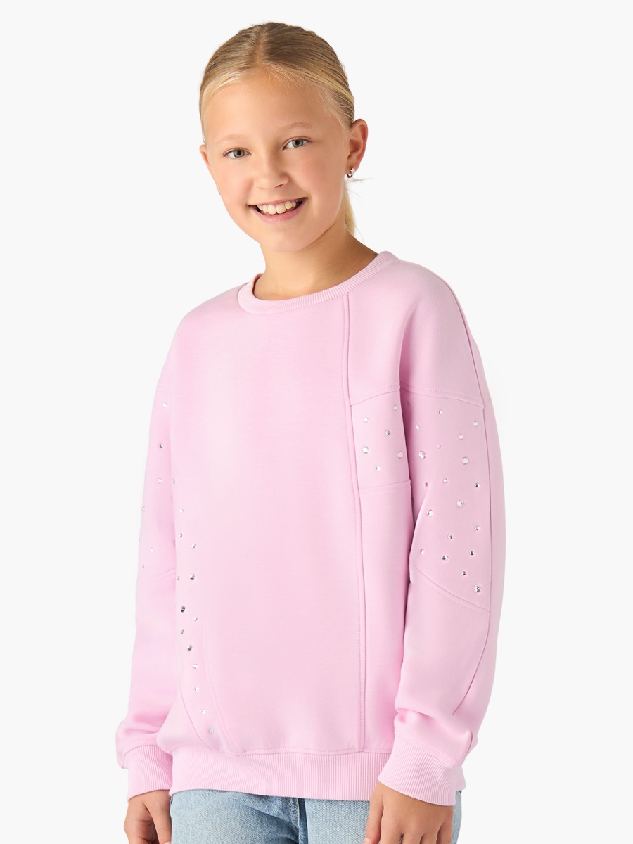 Embellished Sweatshirt with Long Sleeves