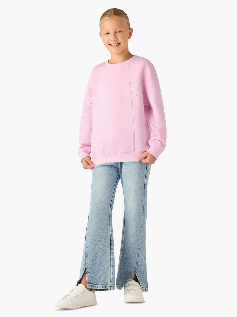 Embellished Sweatshirt with Long Sleeves