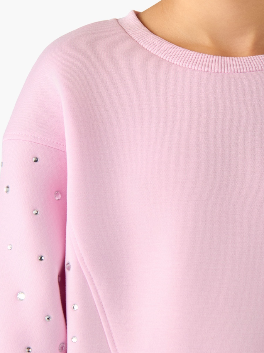 Embellished Sweatshirt with Long Sleeves