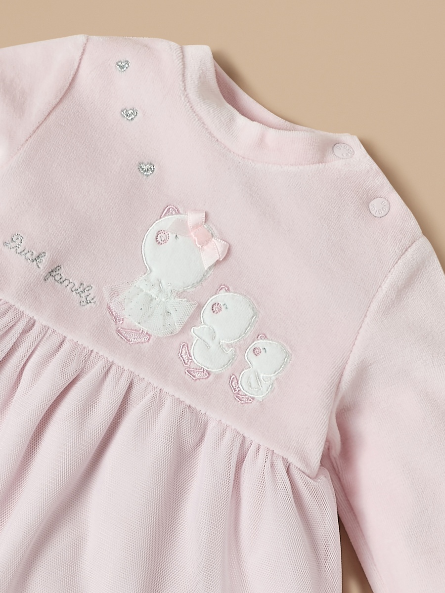 Duck Applique  A-Line Dress with Stockings