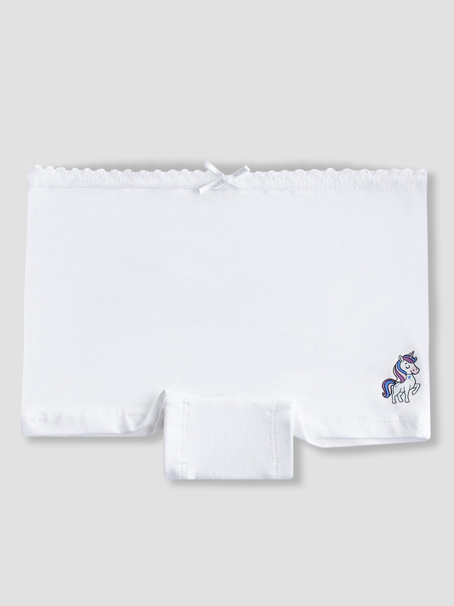 Pack of 5 Cotton Briefs with Unicorn Print