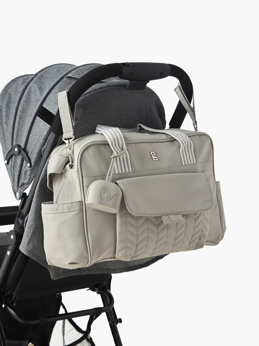 Adjustable Strap Diaper Bag with Zip Closure
