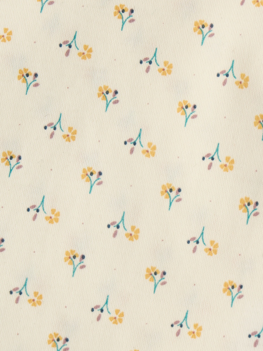 Baby Cotton Receiving Blanket with Floral Print