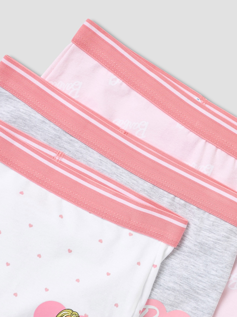 Pack of 3 Cotton Boxers with Barbie Print