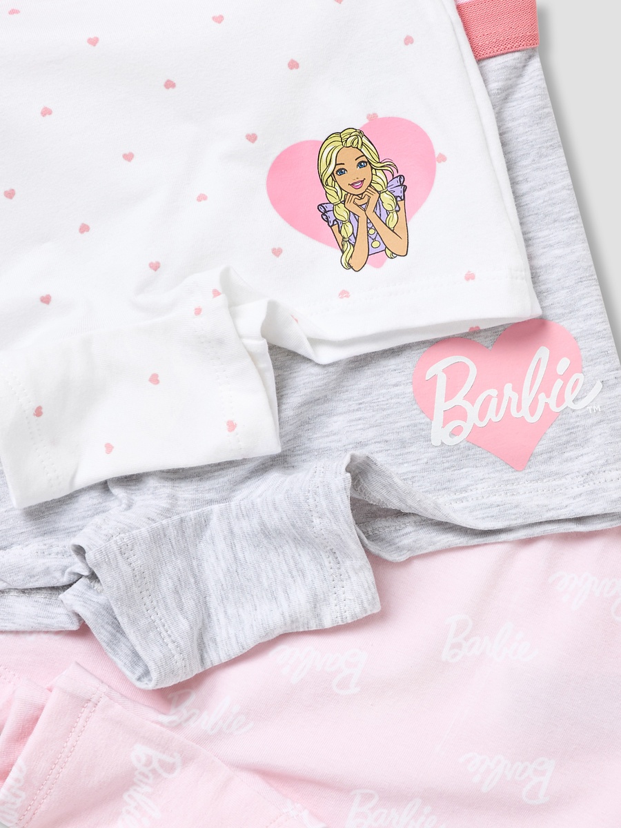 Pack of 3 Cotton Boxers with Barbie Print