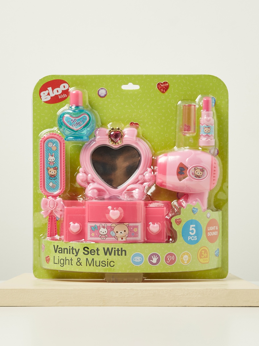 5-Piece Vanity Set with Light and Music