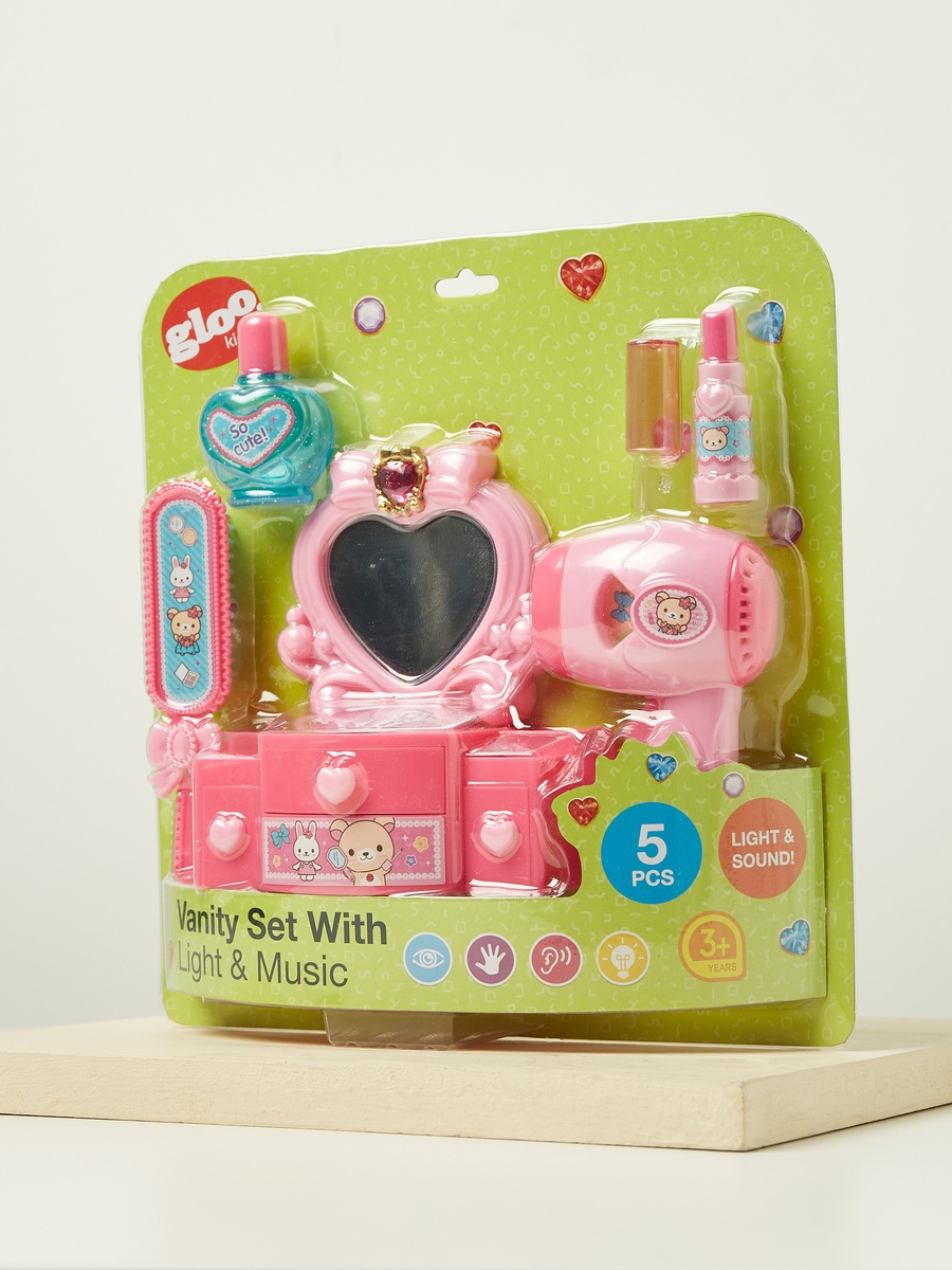 5-Piece Vanity Set with Light and Music