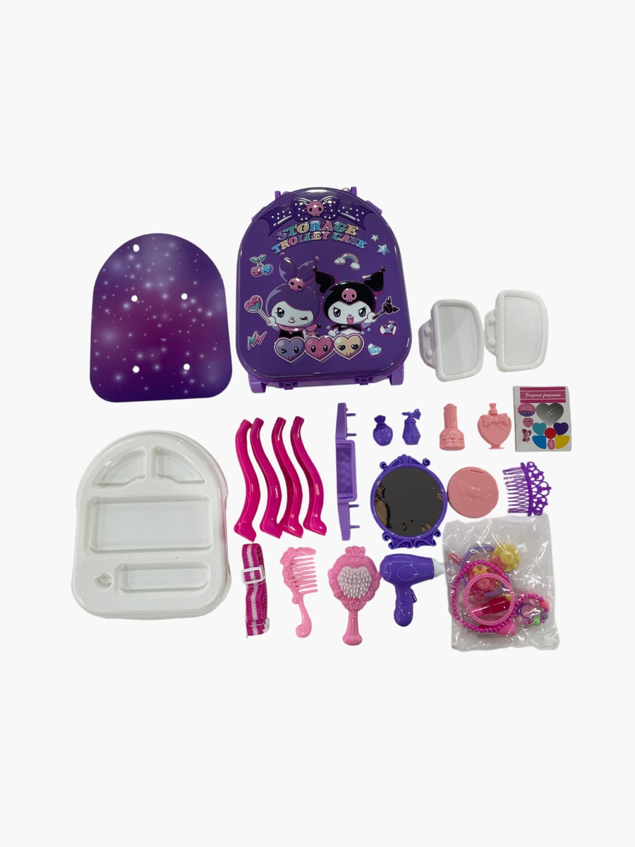 Kuromi Makeup Trolley Playset