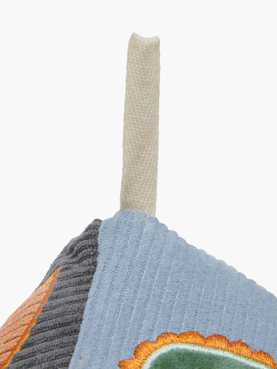 Animal Applique Detail Soft Cube Toy