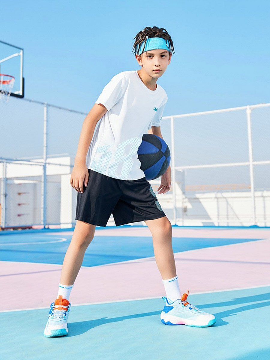 Boys Printed Round Neck T-Shirt and Shorts Set